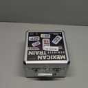 Queensell Mexican Train Dominoes Set with Numbers - Double 18 Dominos Set for Adults and Kids - Mexican Dominoes Train Game Night Games for Adults with Wooden Hub and Aluminum Case