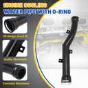 Upgraded Aluminum Engine Cooling Water Pipe compatible with Mini Cooper R55 R56 R57 R58 R59 R60 R61, Thermostat to Water Pump Hose Replace 11537589713