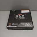 MSI B550M PRO-VDH WiFi ProSeries Motherboard (AMD Ryzen 5000, AM4, DDR4, PCIe 4.0, SATA 6Gb/s, M.2, USB 3.2 Gen 1, Wi-Fi, Bluetooth, D-SUB/HDMI/DP, Micro-ATX)