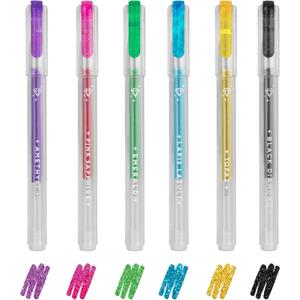 LEGAMI Bonds GGP0001 Set of 6 Mini Glitter Gel Pens