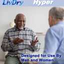 LivDry High Absorbency Pad Insert for Incontinence Briefs and Adult Diapers, Women and Men, Hyper 1600 (30 Count)