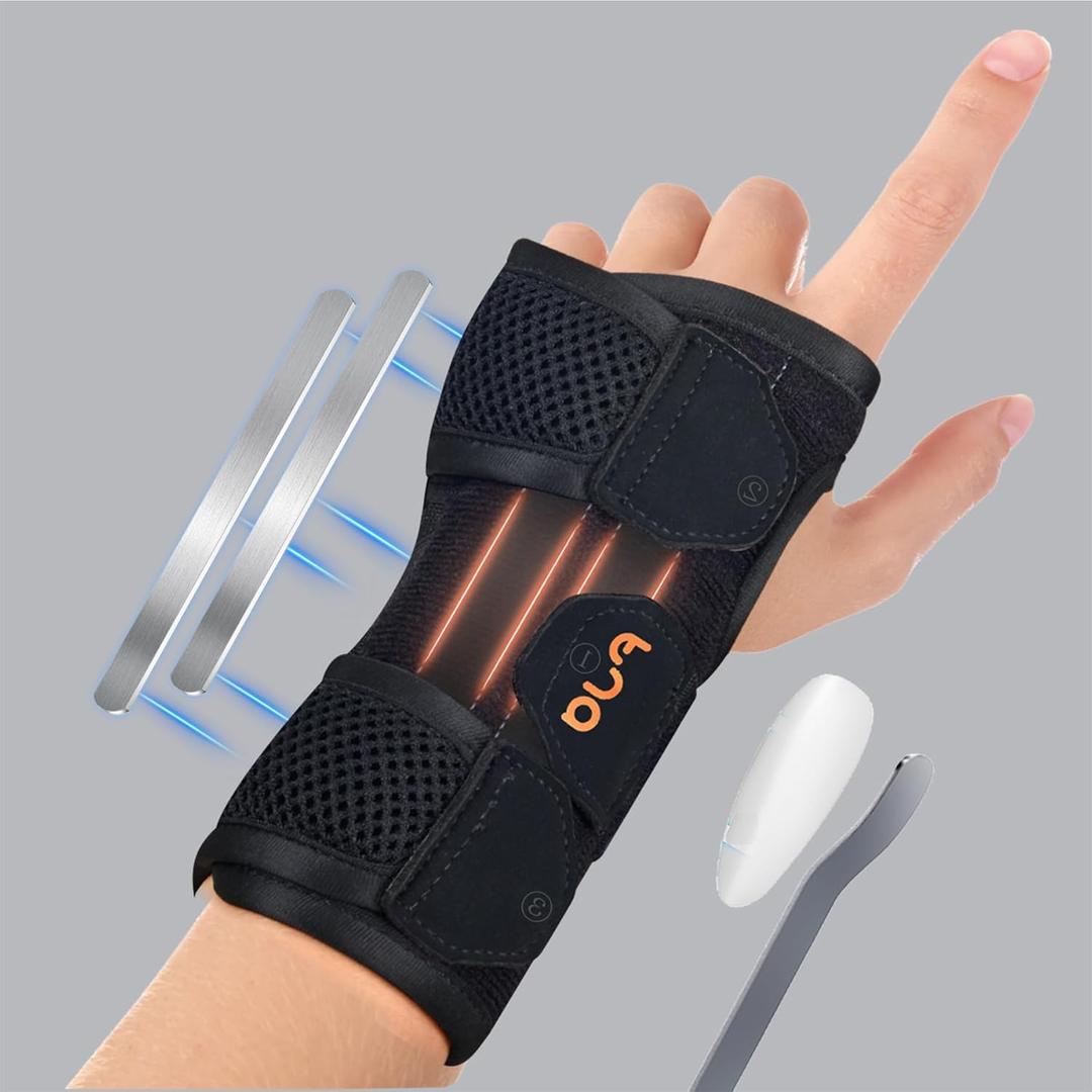 Carpal Tunnel Wrist Brace Night Support - Stop Pain While Sleeping Wrist Support for Women Pregnancy, Office Adjustable Lightweight Hand Brace Splint for Tendinitis, Arthritis