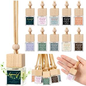Funnymoom 20 Pcs Appreciation Gift for Coworker Empty Hanging Car Air Freshener Diffuser Bulk May You Be Proud of the Work Thank You Glass Bottles Gifts for Staff Team Intern Teacher