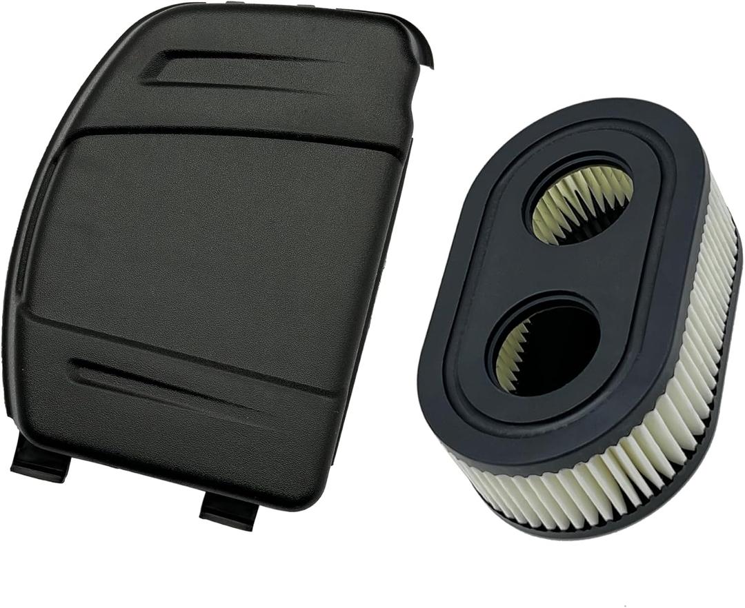 593260 Air Filter & 594106 Air Filter Cover Replacement Kit for BS Lawn Mower Parts 093J02 09P700 103M02 104M02 550EX 575EX 650EXI 675EXI Engine Fits Troy-Bilt Toro Recycler 22 Air Filter Cover