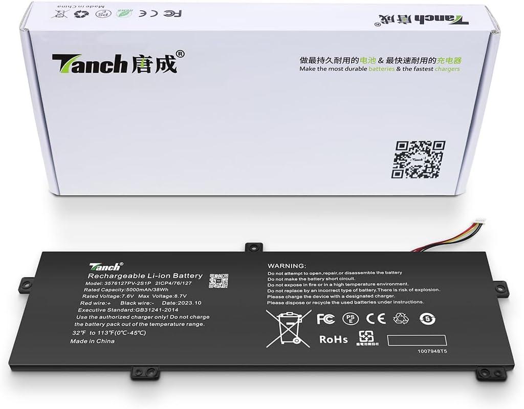 Tanch Genuine Laptop Battery U3576127pv-2s1p 5080270P U3576127PV U3576127 H-4886280P 2ICP4/76/127 Replacement for Gateway GWTN156-11BK GWTN156-1 GWTN156-7BL GWTN 156-4 GWTN156-7 7.6V5000mA-5 Lines