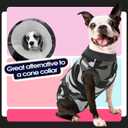 FUAMEY Dog Recovery Suit Male,Dogs Surgery Neuter Suits Puppy Spay Shirts for Female Protect Dog's Skin Anti Licking Abdominal Wounds Doggie Onesie Pet Bodysuit Alternative to Cone (Grey Camouflage, L)