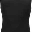 FYMNSI Men's Leotard Underwear Sexy Racer Back One-Piece Bodysuit Stretch Swimsuit Thongs Singlet Workout (Black)