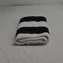 Black and White Area Rug 35.4 x 59 Inches Striped Front Door Mat Front Porch Rug Hand-Woven Machine Washable Indoor/Outdoor Layered Door Mats for Entryway/Bedroom/Outdoor