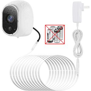 Power Adapter Compatible with Arlo (Replace CR123A), with 25Feet/7.5m Weatherproof Outdoor Cable Continuously Power Your Security Camera, Not Compatible with Alro Pro and Pro 2