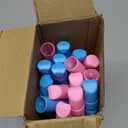 Soulchen 2 Pcs Toy Hoop Exercise Hoop Detachable Adjustable Plastic Hoops Playground Equipment for School Colored Hoops Circles Exercise Ring for Teens Dog Agility Equipment (Pink and Blue)