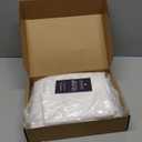 Beckham Hotel Collection Full Sheet Set 100% Cotton, 500TC Luxury Sateen Bedding, 16 Deep Pocket, Moisture-Wicking, 4-Piece, White