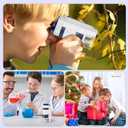 Handheld Portable Pocket Microscope for Kids - BEBANG Mini Lab Kids Microscope with 5 Prepared Slides LED Portable Microbiological Observation Miniscope Tool for Science Exploration