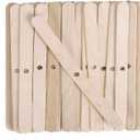 100pcs Wooden Candle Wick Holders, Candle Wick Centering Devices for Candle Making, Candle Wick Bars, Wick Clips for Canld Centering Tool