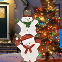 54 Inch Snowman Xmas Decorations with UL Certified Plug - White