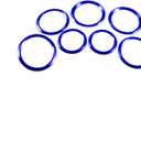 For Mercedes Benz A Class W177 2019-2021 .Center Console Air Conditioning Outlet Circles Decoration Stickers Trim(BLUE)