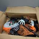 Haunted Hill Farm Life-Size Scary Talking Clown, Halloween Animatronic with Motion and Touch Activated Lights and Sounds, Battery Operated Indoor or Covered Outdoor Halloween Decorations