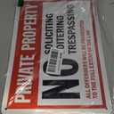 SmartSign Private Property Sign - No Soliciting, Loitering, Trespassing Sign - All Offenders Will Be Prosecuted | 10" x 14" EG Reflective Aluminum Metal, Made in USA, For Outdoor/Indoor