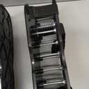 Lawn Aerator Shoes, Pre-Installed Two-Layer Spike Aerator Shoes Tool with Hook-and-Loop Adjustable Straps, Durable and Self-Cleaning for Patio Garden Soil and Plat Grassland, Black