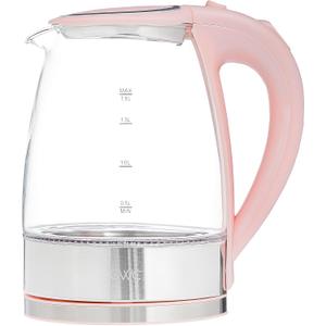 COOK WITH COLOR Electric Tea Kettle, 1.8L Cordless Hot Water Boiler, 1200W Rapid Boil, Auto Shutoff & Boil Dry Protection, BPA-Free, Sleek Countertop Design, Blush (1.9 Quarts)