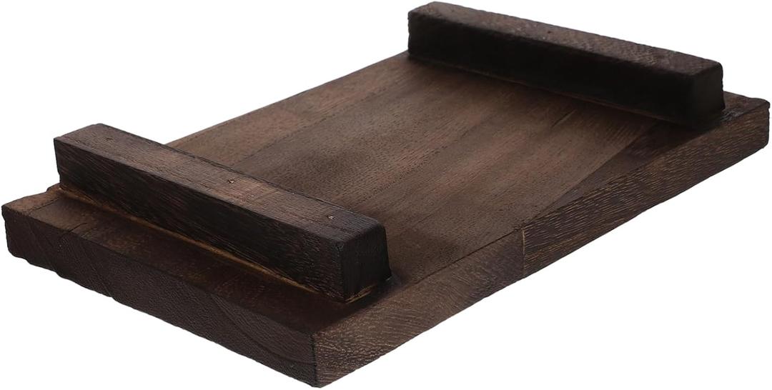 Wooden Flower Pot Rack Sturdy Plant Display Stand for Balcony and Versatile Storage Tray for Gardening and Home Decor for Plant