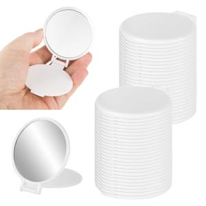 50 PCS Compact Mirror Bulk, Portable Round Pocket Mirror, Mini Makeup Mirror for Purse, Mini Folding Mirror for Women Girls Travel Daily Use
