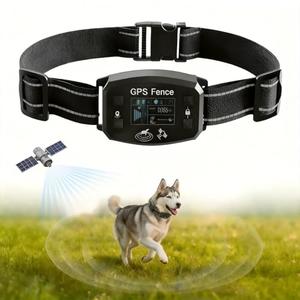 LYFDUW GPS Wireless Dog Fence, Range up to 6561 ft,Electric Collar with 3 Warning Modes, for Outdoor Use Waterproof& Rechargeable Pet Containment System for Most of Dogs (Black)