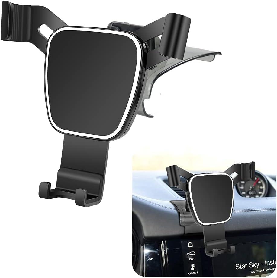 Car Phone Holder for 2015-2026 Porsche Macan and 2019-2023 Cayenne Auto Accessories Navigation Bracket Interior Decoration Mobile Cell Phone Mount