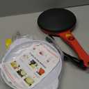 Portable Electric Crepe Maker, 110V Non-Stick Coating Crepe Pan, Auto Temperature Control for Crepes, Pancakes, Bacon, Tortilla