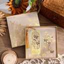 2pcs Bookmark Butterfly Flower Theme Pretty Book Marks Set with Bookmarks for Women, Cute Book Markers for Writers, Kids, Teens, Men Readers, Reading Accessories Gifts for Book Lovers (Yellow)