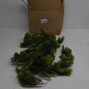 9FT Real Touch Norfolk Pine Christmas Garland with Light Winter Artificial Faux Greenery Garland Table Mantle Stairs Fireplace Wall Decor Outdoor Indoor Porch Home Decorations (Battery Not Included)