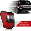 LED Tail Lights Assembly Compatible With 2018 2019 2020 2021 Ford Expedition Platinum/Limited/King Ranch Rear Tail Light Rear Lamp Type Rear Brake Lamp Left Driver Side JL1Z-13405-H FO2801272