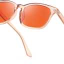 TJUTR 99.9% Blue Light Blocking Sleep Glasses, Professional 2.0 AR Coatings Amber Lens for Computer Reduce Eyestrain