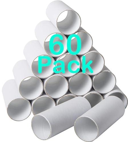 50 Pack Thick Cardboard Tubes for Crafts - Bulk Craft Rolls - Round Cardboard Tubes - Toilet Paper Rolls Crafts - Craft Tubes - Paper Tube for Arts & Crafts - 1.57 x 3.9 Inches - White