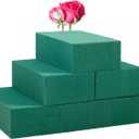 FLOFARE Pack of 6 Floral Foam Blocks Each (5.5"L x 3.1"W x 1.7"H) Green Wet & Dry Flower Foam for Fresh & Artificial Flower Arrangement, Plant Foam, Florist Supplies for DIYs, Arts, Crafts & Weddings
