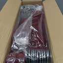 Zober Premium Quality Space Saving Luxurious Velvet Hangers Strong and Durable Hold Up to 10 Lbs - 360 Degree Chrome Swivel Hook - Ultra Thin Non Slip Suit Hangers, Royal Red/Burgundy - 50 Pack
