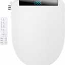 GAICOM Electric Bidet Toilet Seat Heated Seat Fits Round & Elongated | Instant Warm Water, Warm Air Dryer, Remote & Side Knob Control, Self-Cleaning Nozzle, LED Display, Night Light
