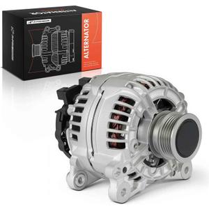 A-Premium Alternator Compatible with Volkswagen Jetta 2011-2013, Passat 2012-2014, Beetle 2006-2010 2012-2014, 2.5L, 12V 140A 5-Groove Clutch Pulley Counterclockwise, Replace# 0124525103, F00E100566
