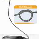 OCPTY Hot Water Pressure Washer Hose 3/8" x 100ft 6000 psi Non-Marking 2-Braid R2 Gray