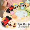 WINGYZ Activity Table for 1 Year Old Toddler, 9-in-1 Morandi-Colored Wooden Montessori Toys, Baby Play Table with Bead Maze Shape Sorter Train Toy, Educational Gifts for 12 Months+ Kids Boys Girls, Large Square