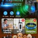 Dog Barking Control Devices, Anti Barking Device for Dogs with Remote Control, Ultrasonic & Sensor Technology, Rechargeable, Adjustable Modes & Frequencies, Bark Box Indoor Outdoor, Charcoal