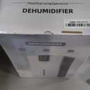 PSOS Dehumidifier, Dehumidifiers for Home, 98 OZ Water Tank, (1000 sq.ft) Quiet Dehumidifier for Basement Bathroom Bedroom with Humidity Display, Auto Shut Off, Relaxing 7 Color Ambient Light(White)