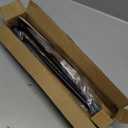 2 Pack Black Curtain Rods for windows 32 to 48 inch, 5/8 inch Splicing Heavy Duty Metal Curtain Rod Set with Brackets