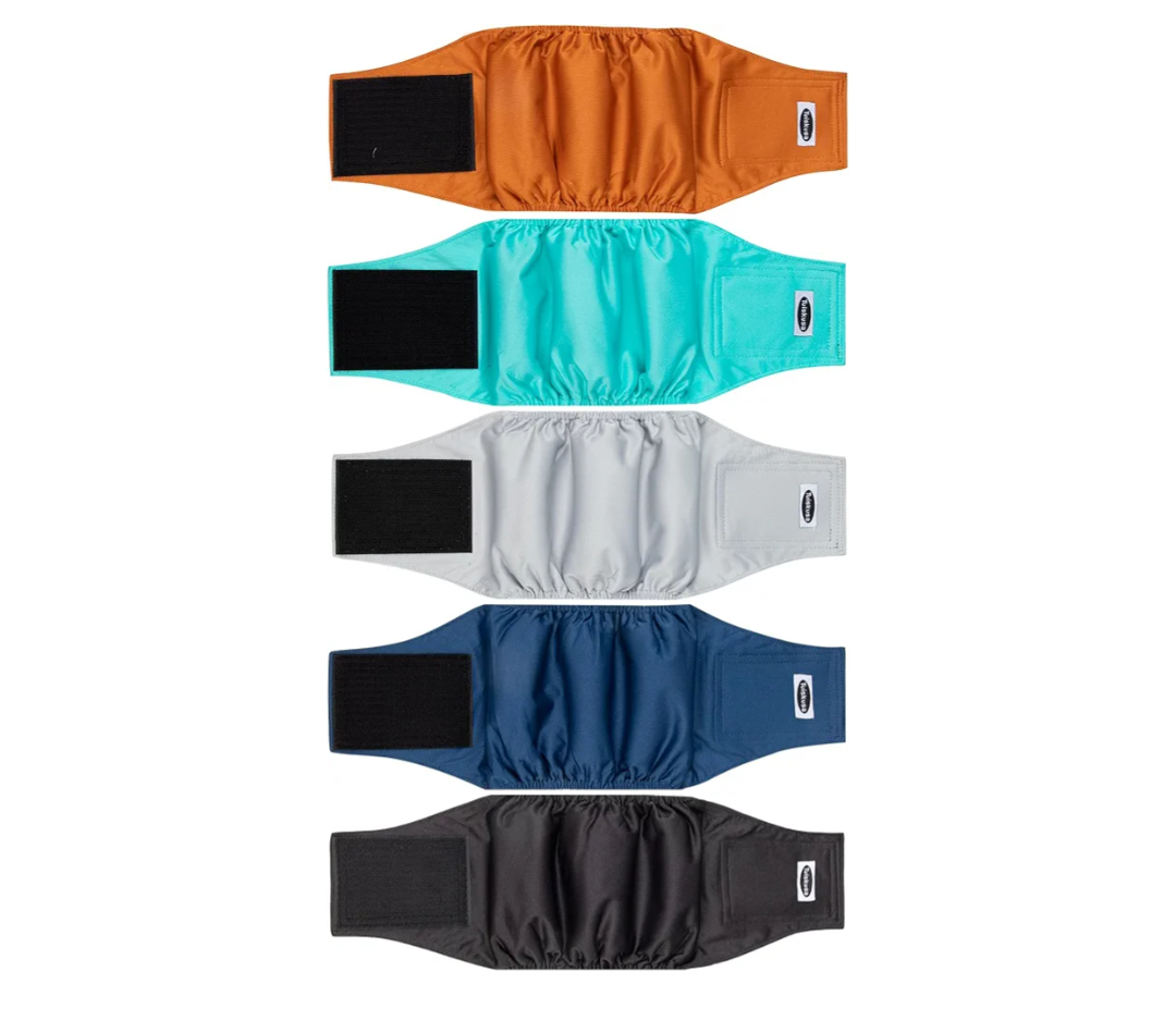 Tuiskusa Male Dog Diapers, High Absorbing Dog Belly Bands for Male Dogs, Washable Reusable Dog Males Wraps(5 Pack)