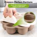 KeaBabies Silicone Food Freezer Trays with Lid, 2oz x 10 Pods Baby Food Storage Containers, Easy Puree Meal Prep, Breast Milk Silicone Freezer Molds, Dishwasher, Microwave Safe, BPA-Free (Chai Latte)