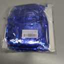 4 Pack Metallic Foil Fringe Table Skirt Tinsel Party Table Skirt Banner for Parade Floats Mardi Gras Party DecorationL108 inH 29in (Blue)