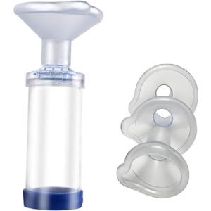 Handheld Inhaler Spacer for Baby and Adult, Cat and Pet - Comfortable Soft Silicone Mask with S M L Different Size, Portable Design for Home and Travel