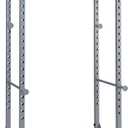 Body-Solid Powerline Adjustable Power Rack - 18-Level Strength Training Heavy-Duty Steel Frame with Safety Rods and Chin-Up Bar for Home Gym, Silver (One Size, Gray)