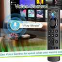 Replacement Remote Control Compatible with Fire Smart TV Stick, for TV FireStick Remote(2nd Gen/3rd Gen/4K/Lite/4K Max)/TVs Cube, for Insignia Fire Smart TV with Voice Control
