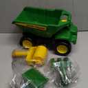John Deere Big Scoop Dump Truck Toy with Sandbox Tools - Construction Toys Featuring Dump Truck, Sand Toys, and Tractor Wheel Roller - Kids Sandbox Toys - Easter Gifts for Kids - Ages 3 Years and Up