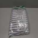 RisQiten Navy Blue Striped Bed Skirt , Adjustable Elastic Bedskirt Dust Ruffle for Queen Bed, Navy Blue White Stripes Farmhouse Wrap Around Bed Skirts Pleated Bed Frame Cover